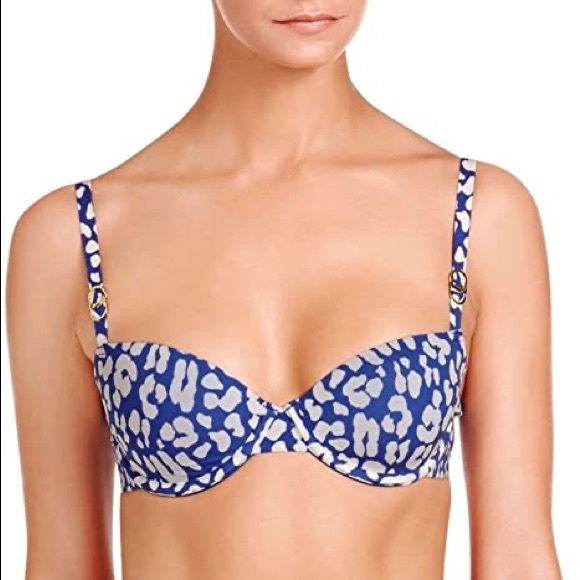 Stella McCartney Other - Stella McCartney Blue Leopard Smooth Contour Bra